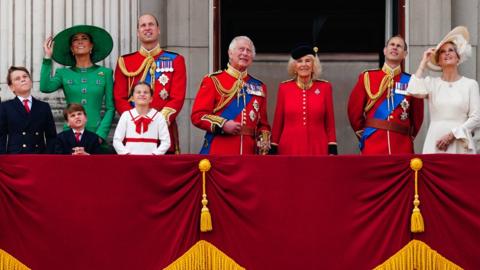 Royal Family on balcony