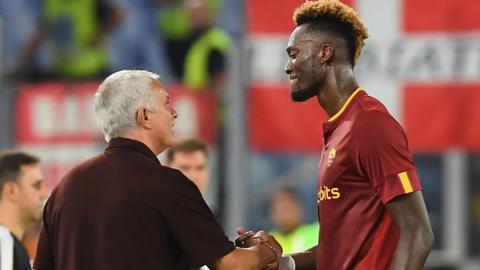 Jose Mourinho and Tammy Abraham