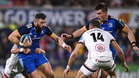 Leinster's Robbie Henshaw in action against Ulster