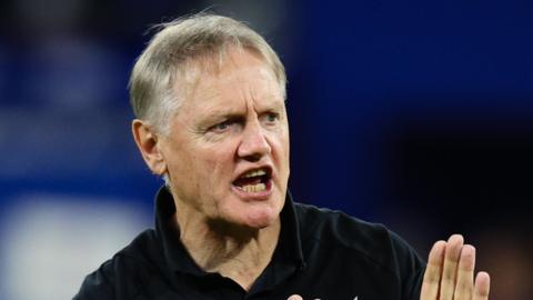 Joe Schmidt pictured during New Zealand's win over Uruguay