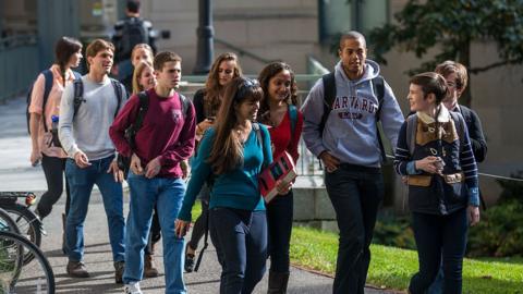 Students at Harvard University
