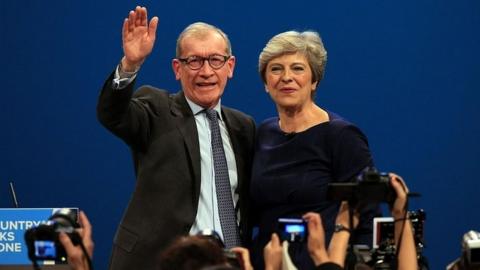 Theresa May and her husband Philip