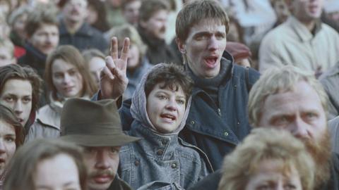 East German protesters, Jan 1989