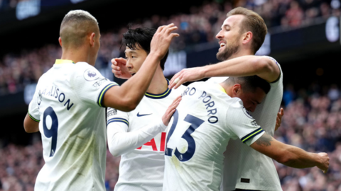Tottenham celebrate