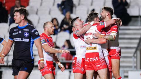 St Helens celebrate