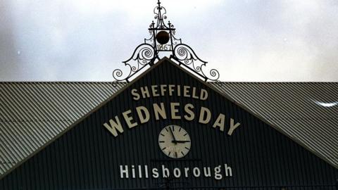 Hillsborough stadium sign