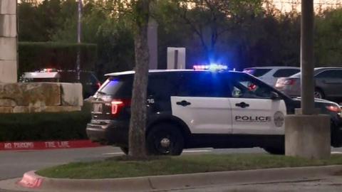 Police at the scene of Tuesday's incident in Austin, Texas