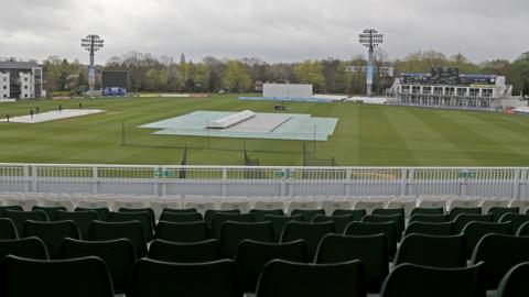 Covers on at the Spitfire Ground, St Lawrence