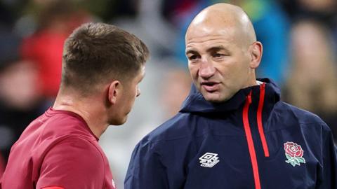 Owen Farrell and Steve Borthwick