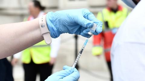 Walk in Covid vaccine clinic at Belfast City Hall