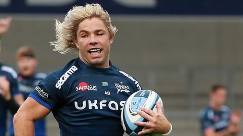 Faf de Klerk in action for Sale Sharks