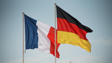 A French and German flag