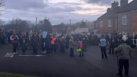 Protest in Kegworth