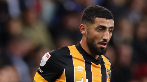 Allahyar Sayyadmanesh playing for Hull City during their match against Burnley