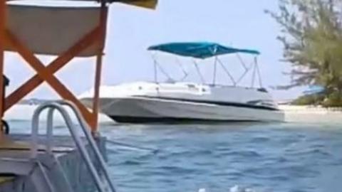 Boat involved in crash