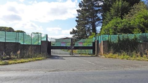 Gates of RAF Kirton on Lindsey locked up