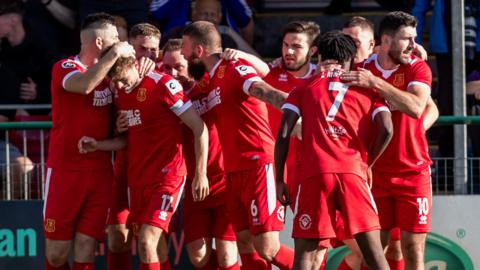 Newtown celebrate goal