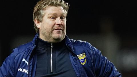 Oxford United manager Karl Robinson