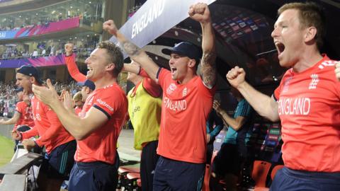 England celebrate