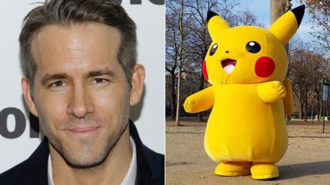 Ryan Reynolds and Pikachu