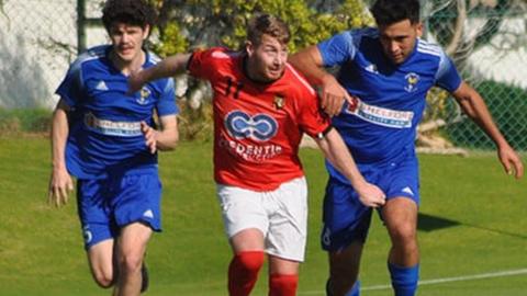 Danny Hodgson (centre in red shirt)