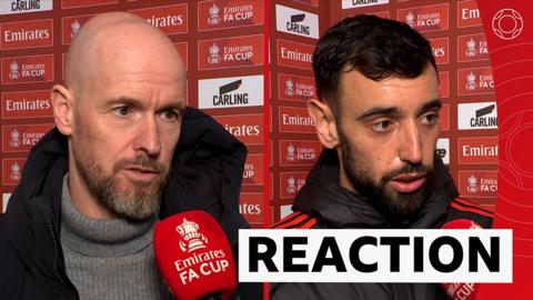 Erik ten Hag and Bruno Fernandes