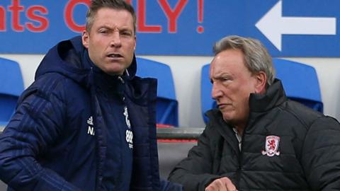 Neil Harris (left) with Neil Warnock