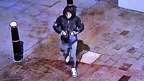 CCTV image of Ezedi leaving Tower Hill tube station