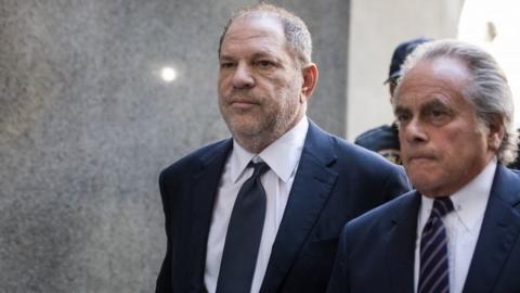 Harvey Weinstein and attorney Benjamin Brafman arrive at State Supreme Court, June 5, 2018 in New York City