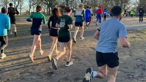 Parkrun runners in Leeds