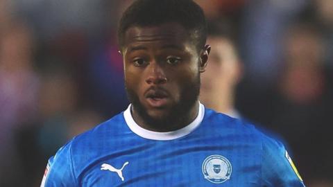 David Ajiboye in action for Peterborough