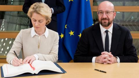 Ursula von der Leyen and Charles Michel