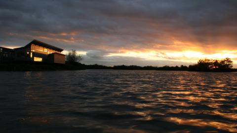 Sunset at Attenborough Nature Reserve