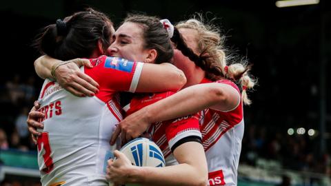 St Helens celebrate