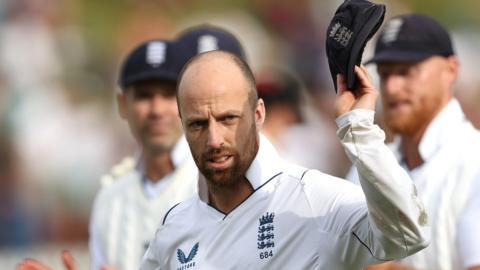 England spinner Jack Leach