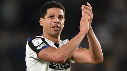 Sierra Leone international Curtis Davies playing football for Derby County