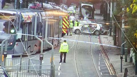 Tram crash