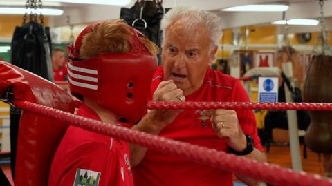 At 87 boxing coach Keith Jefferies has no plans to throw in the towel