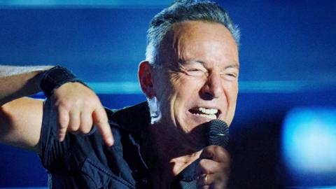 Bruce Springsteen plays at Parken in Copenhagen, Denmark, July 11, 2023