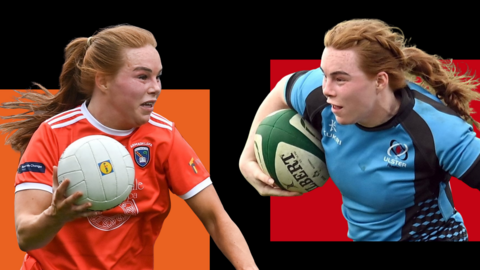 Niamh Marley playing for Armagh and Ulster