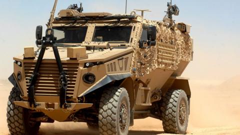 British Army Foxhound vehicle