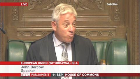 Speaker Bercow