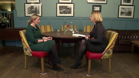 Rebecca Long-Bailey with Laura Kuenssberg