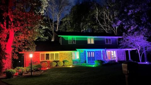 The house in Racine, Wisconsin, belonging to Memo Fachino and his husband Lance Mier