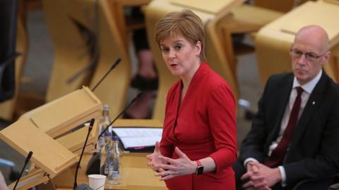 Gyms, swimming pools and indoor sports courts in Scotland could reopen on 14 September, First Minister Nicola Sturgeon has announced.