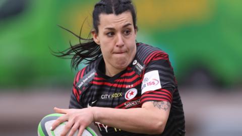 Emma Taylor in action for Saracens