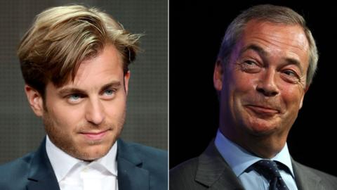 Kevin Bishop and Nigel Farage