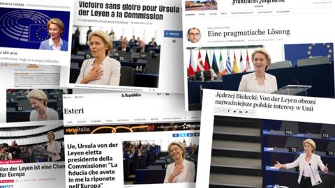 Selection of Europess front pages