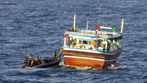 The Navy during the operation in the Arabian Sea