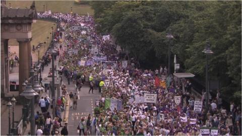 Suffrage march centenary